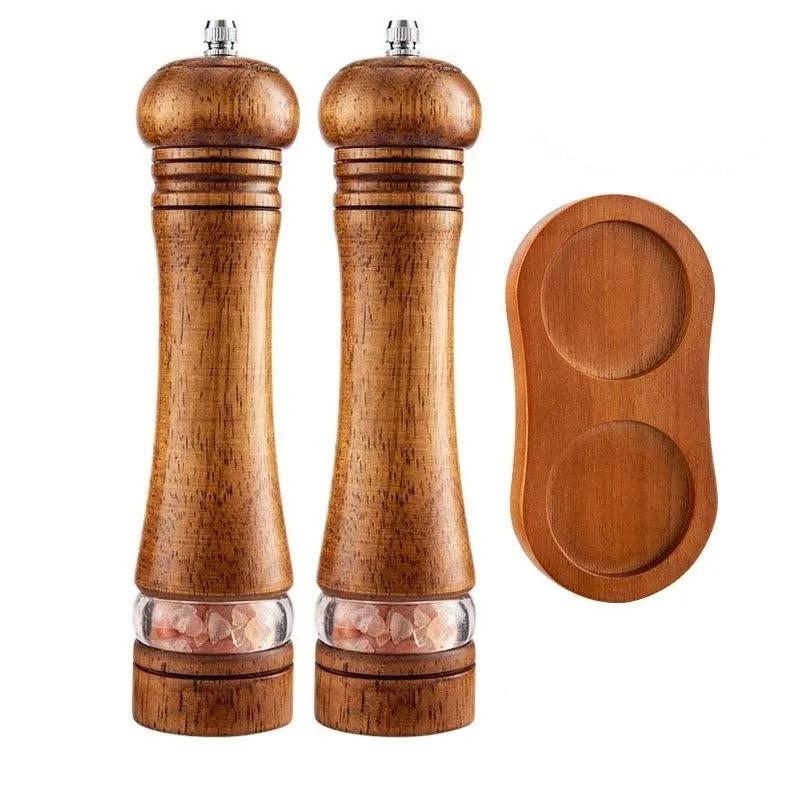 SPICECRAFT – Elegant Wooden Pepper and Salt Grinder with Adjustable Coarseness 5