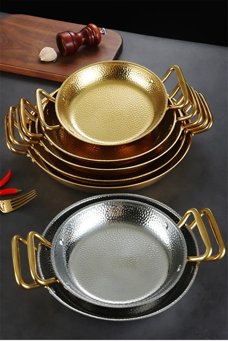 CHEFSTEEL – Casserole en acier inoxydable martelé pour sauces, poêles et cuisson polyvalente