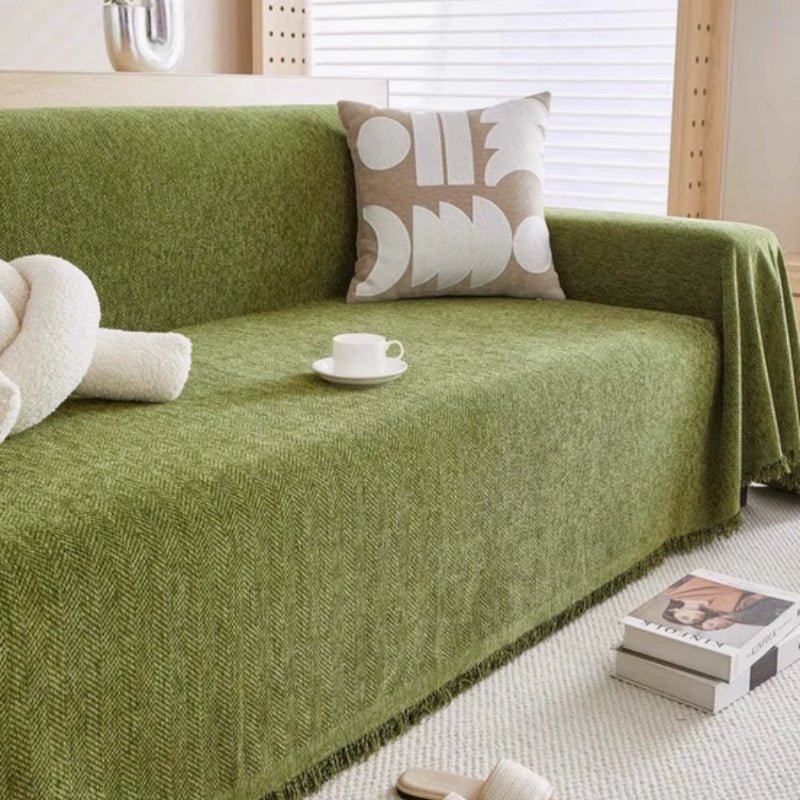 Elegant Minimalist Sofa Cover - Durable Pet-Friendly Slipcover for Couch 0