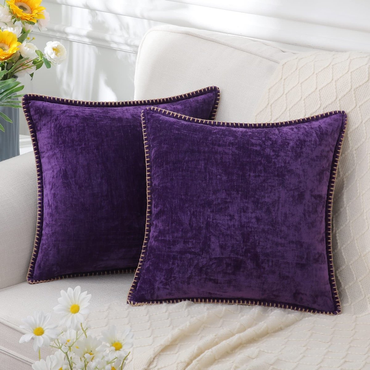 Elegant Chenille Throw Pillow - Super Soft Decorative Cushion 40x60 cm 6