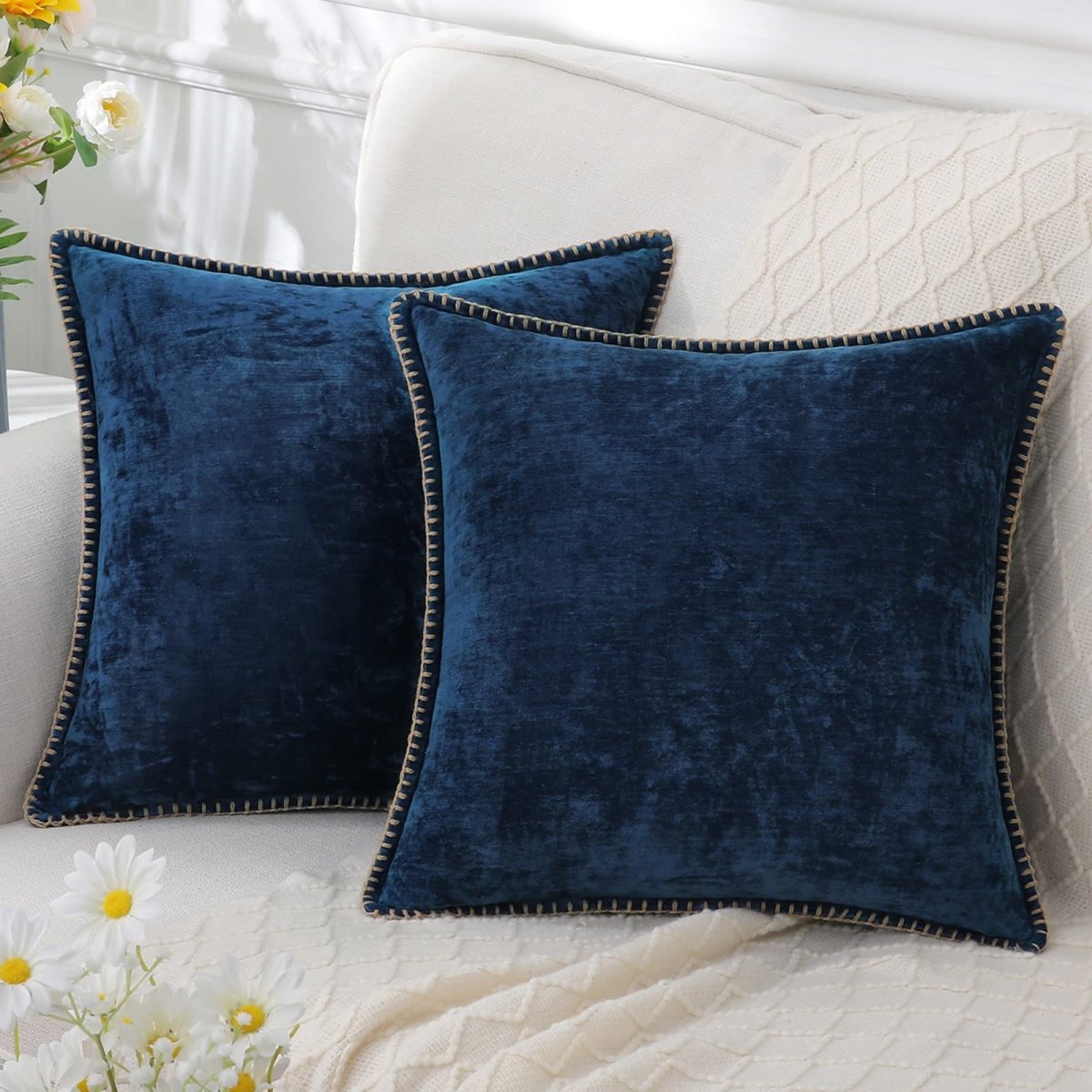 Elegant Chenille Throw Pillow - Super Soft Decorative Cushion 40x60 cm 7