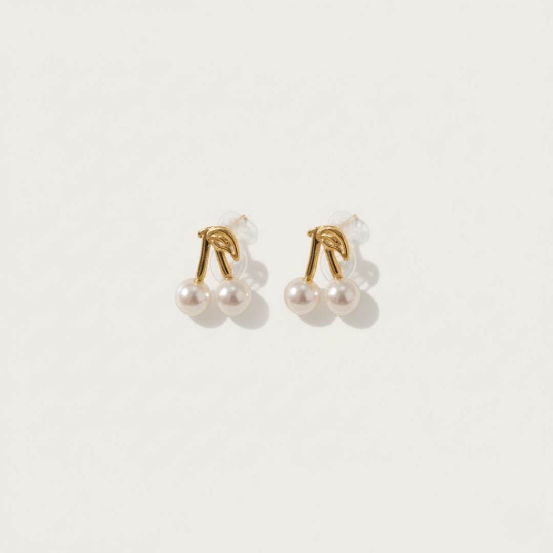 Dune Bessen Parel Clip Oorbellen