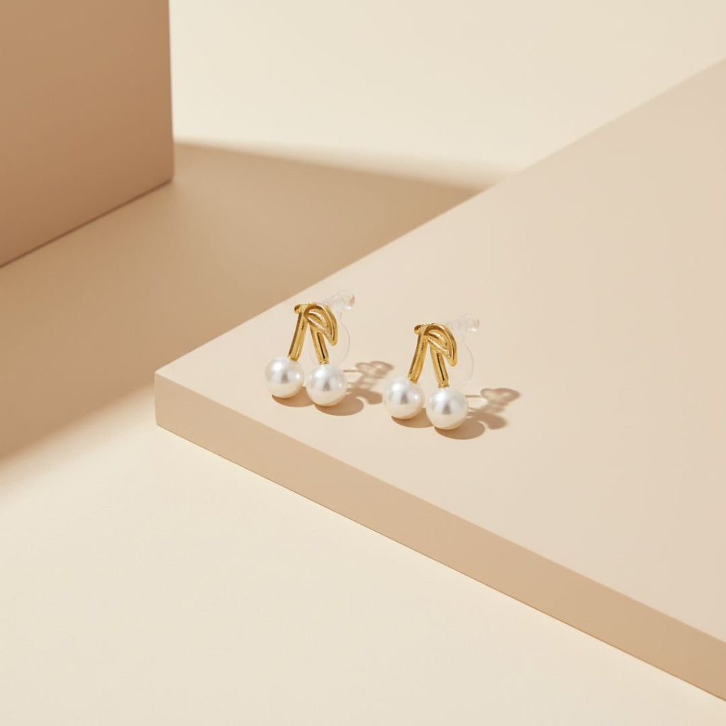 Dune Bessen Parel Clip Oorbellen