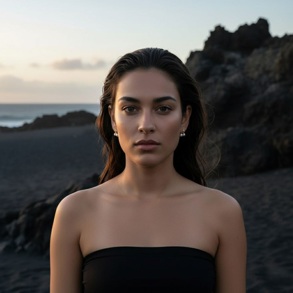 Dune Bessen Parel Clip Oorbellen