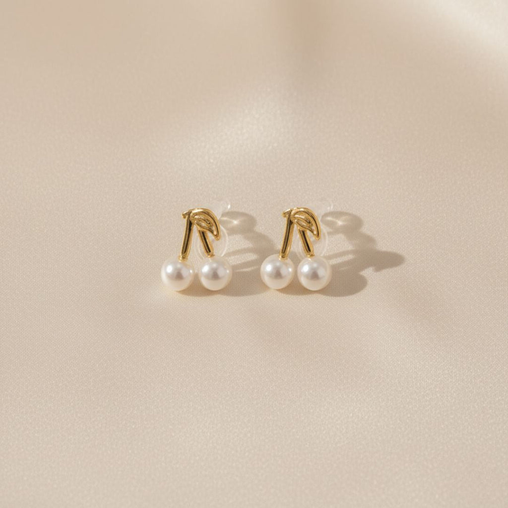 Dune Bessen Parel Clip Oorbellen