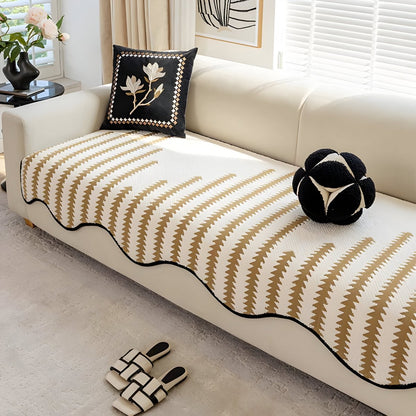 CHEVRONLUXE – Capa Moderna para Sofá em Chenille com Proteção Estilosa