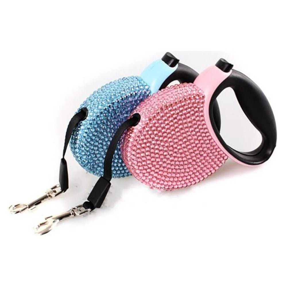  Chic Canin Leash - luxury roller leash with rhinestones-5