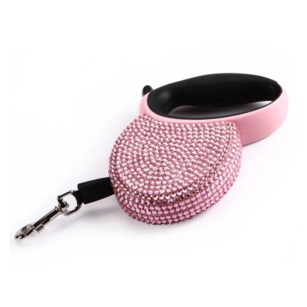 Chic Canin Leash - luxury roller leash with rhinestones-4
