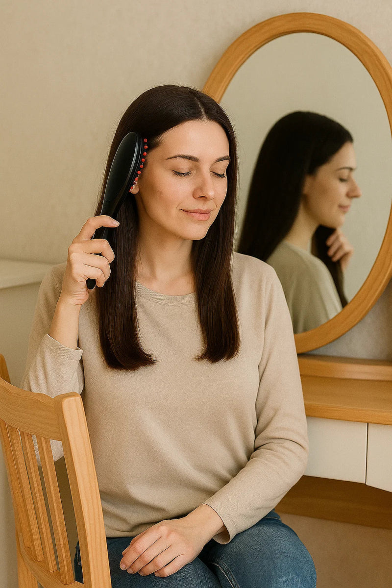 CHICBLEND – Pettine Multifunzionale 5-in-1 per la Salute del Cuoio Capelluto e dei Capelli