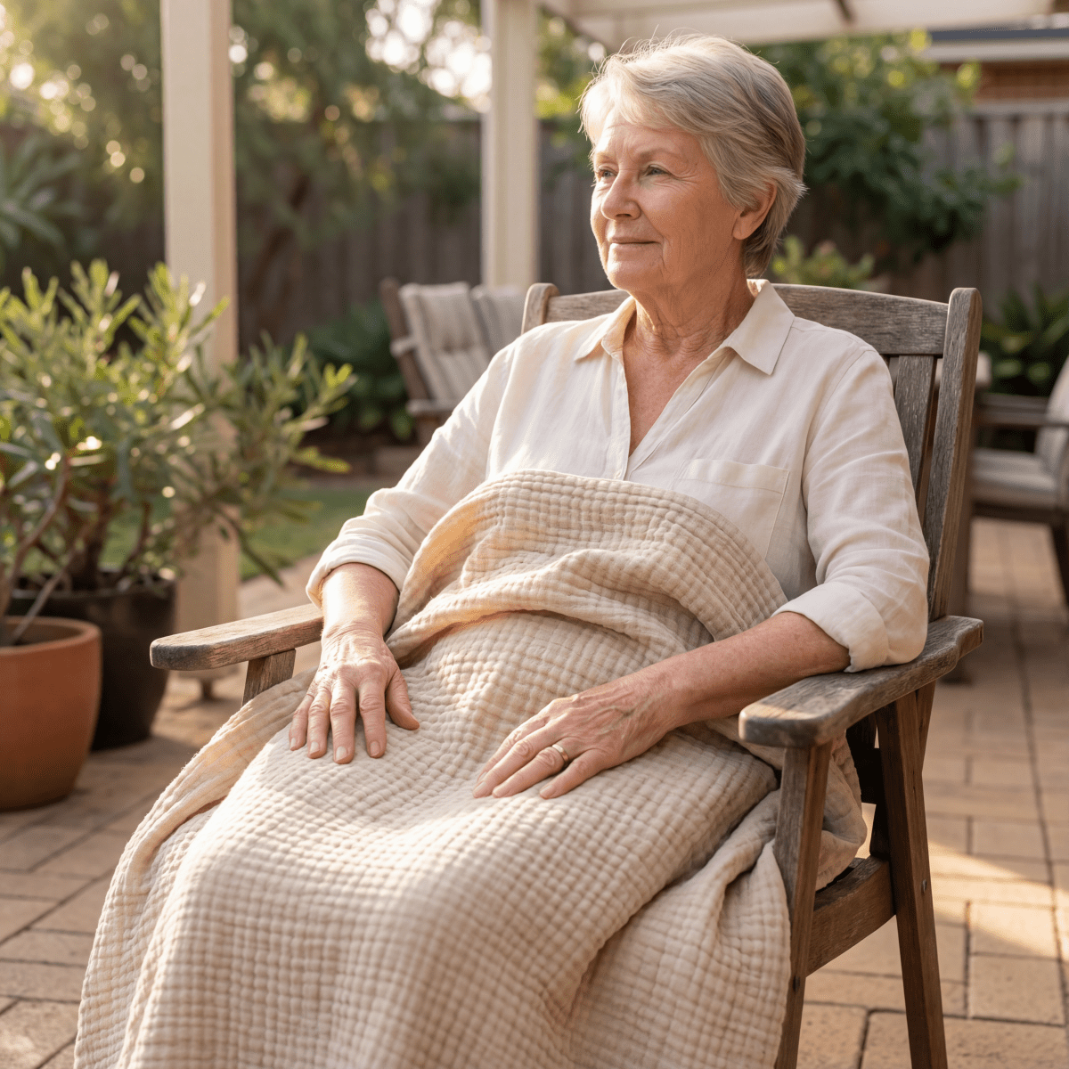 PureCotton - Cooling Blanket for Hot Sleepers, Ultra-Breathable Cotton Throw 1