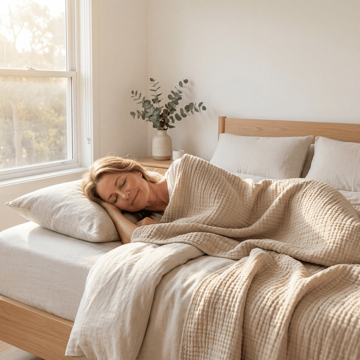 PureCotton - Cooling Blanket for Hot Sleepers, Ultra-Breathable Cotton Throw 3