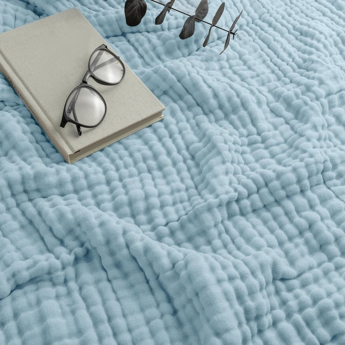 PureCotton - Cooling Blanket for Hot Sleepers, Ultra-Breathable Cotton Throw 15