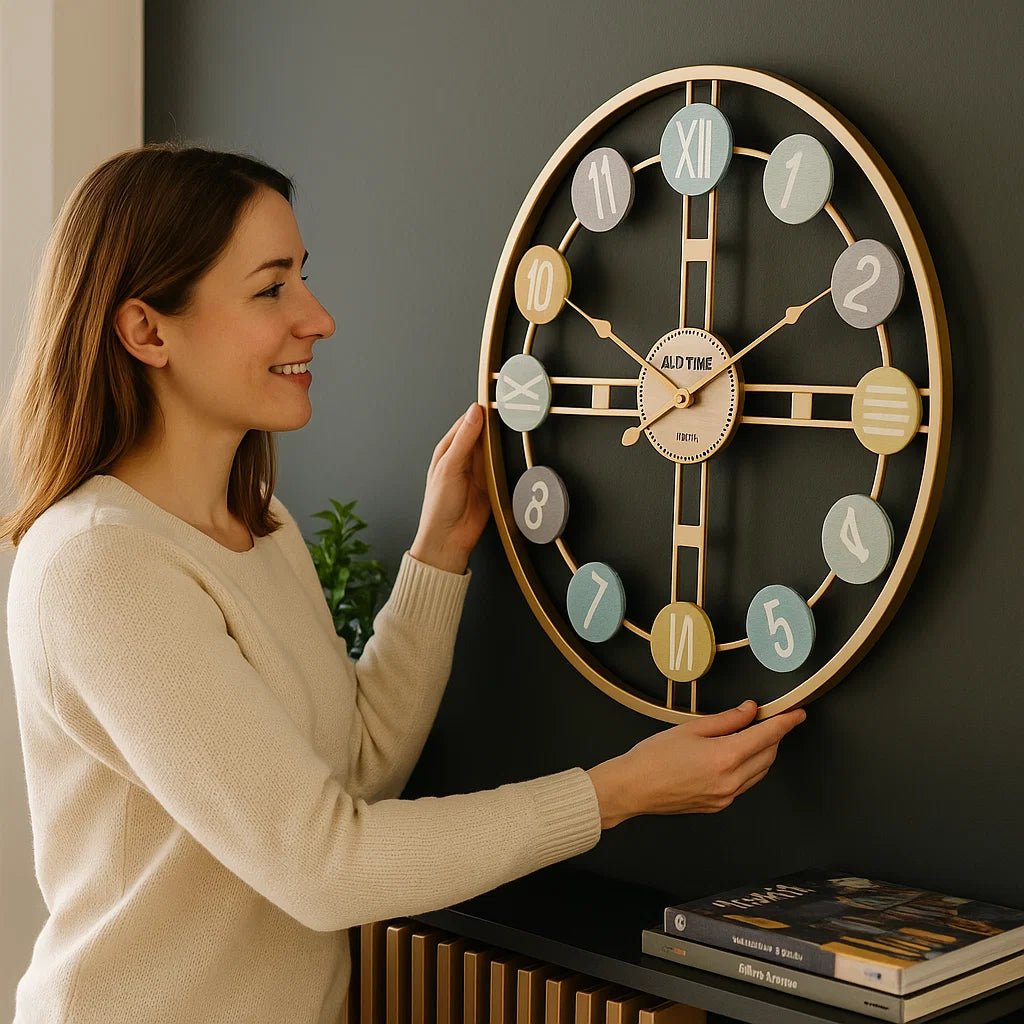 CHRONOPASTEL – Silent Wall Clock for Elegant Home Decor