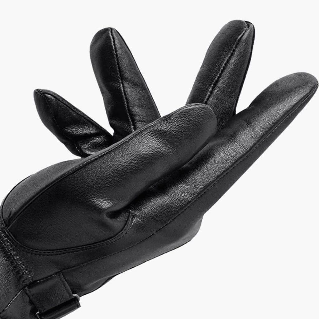Elegant Men's Leather Winter Gloves - Optimal Warmth & Timeless Comfort 5