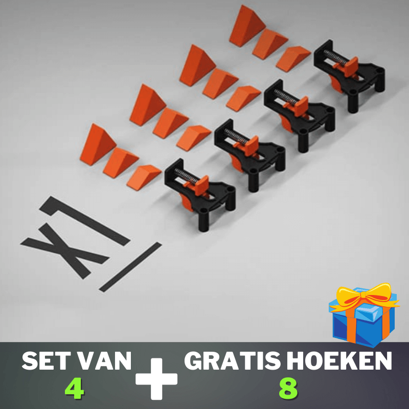 Adjustable Corner Clamp Set for 60/90/120 Degree Angles – One-Handed Operation for Woodworking Projects-4