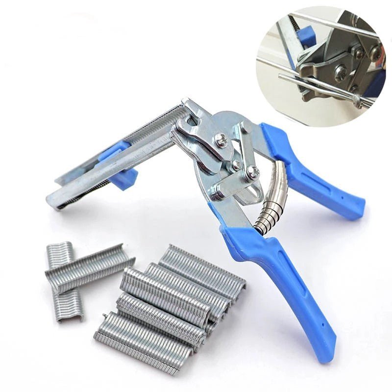 Clamp Ring Tong Type M for Fencing and Mesh Stapling – 40 Staple Capacity with Anti-Slip Grip Handle-1