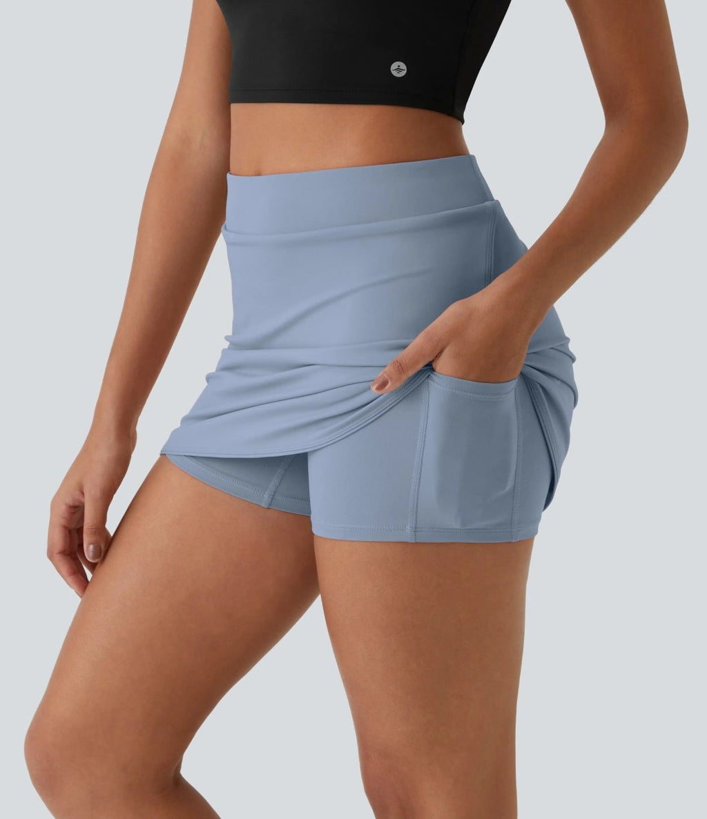 CLARITY Golf Rok - Micro Mini met Ingebouwde Shorts & SoftlyZero Verkoelende Stof