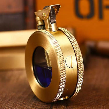 CLASSIC TIME – Encendedor de queroseno metálico retro con diseño vintage