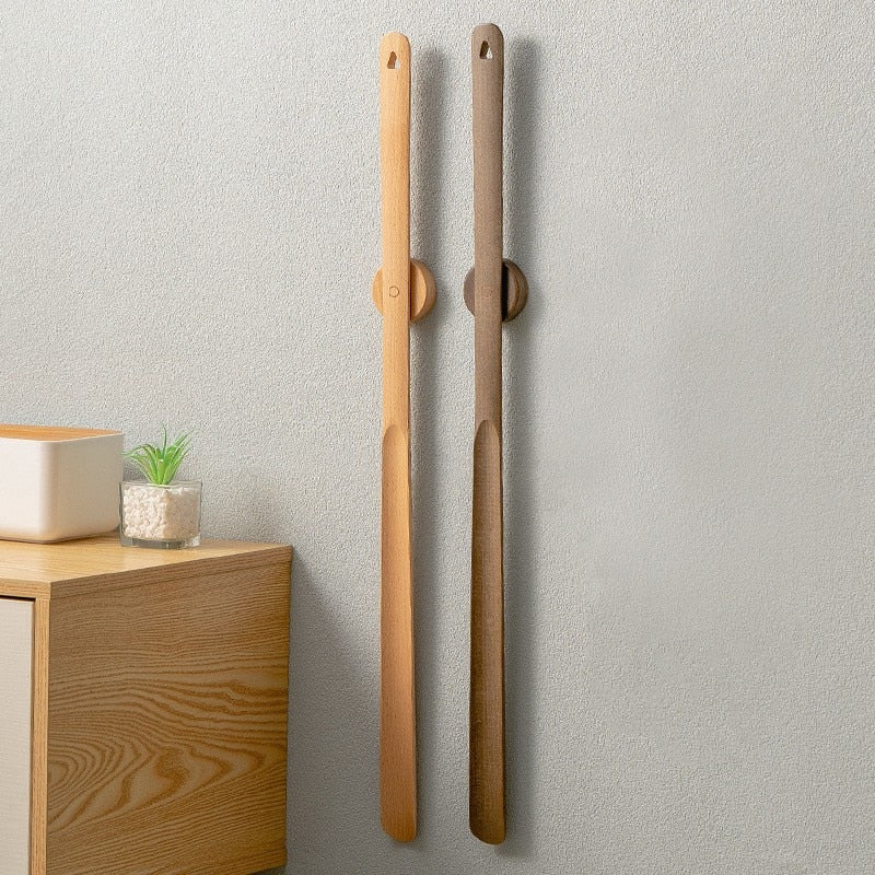 CLASSIHORN – Calzascarpe in legno con manico lungo per indossare le scarpe senza sforzo