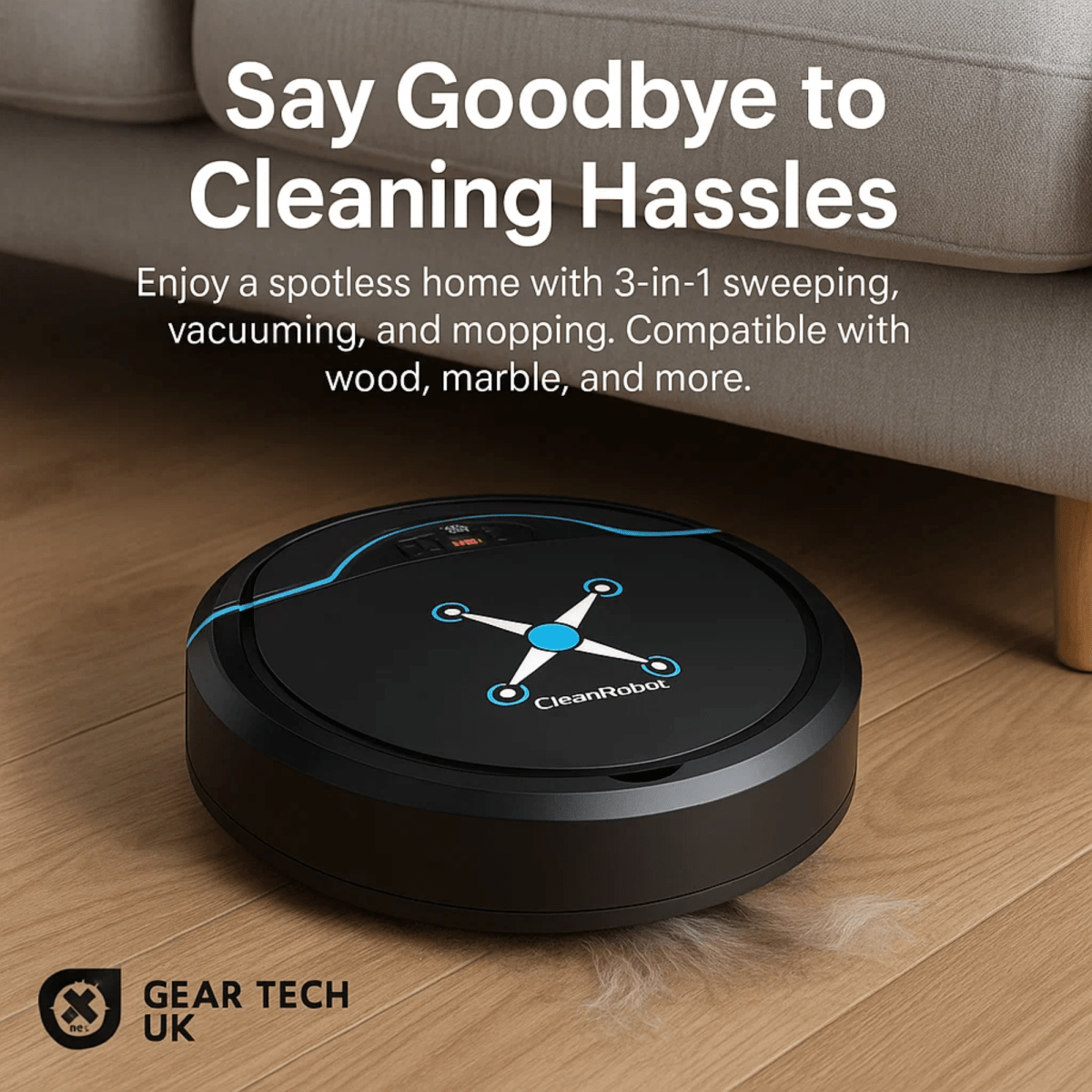 Cleanbot - automatic robot vacuum cleaner with intelligent navigation & wiping function 3