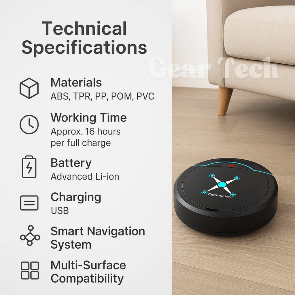 Cleanbot - automatic robot vacuum cleaner with intelligent navigation & wiping function 2