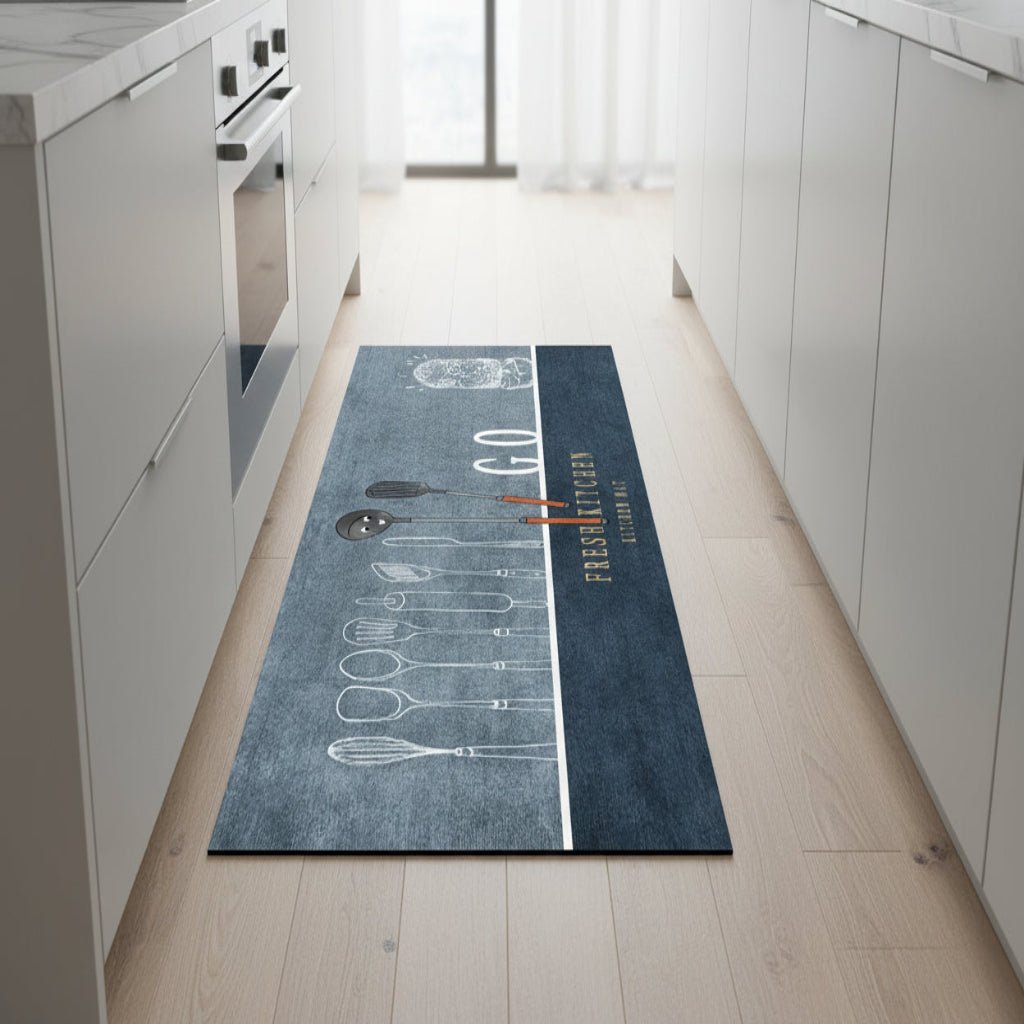 CRYSTALORA STEP – Non-Slip Crystal Velvet Kitchen Mat for Elegant Home Comfort 0