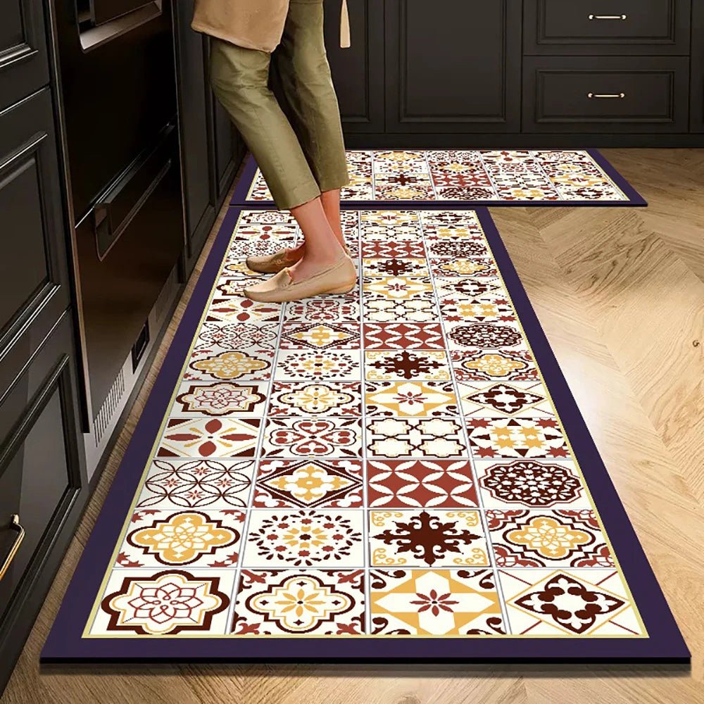 CRYSTALORA STEP – Non-Slip Crystal Velvet Kitchen Mat for Elegant Home Comfort 14