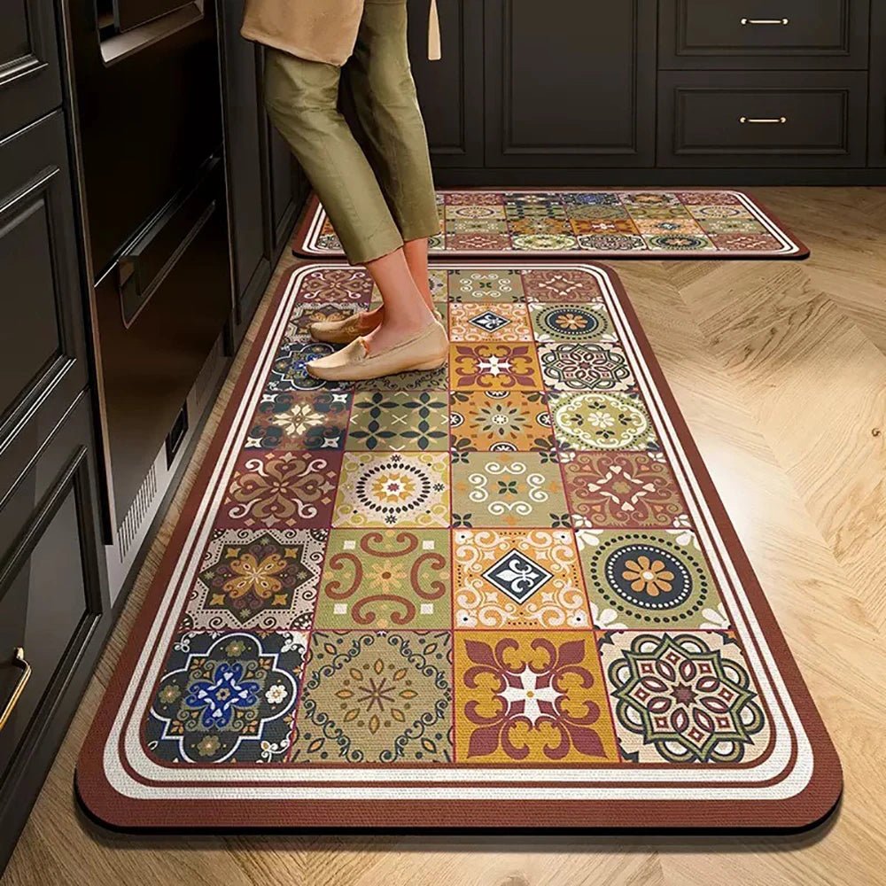 CRYSTALORA STEP – Non-Slip Crystal Velvet Kitchen Mat for Elegant Home Comfort 12