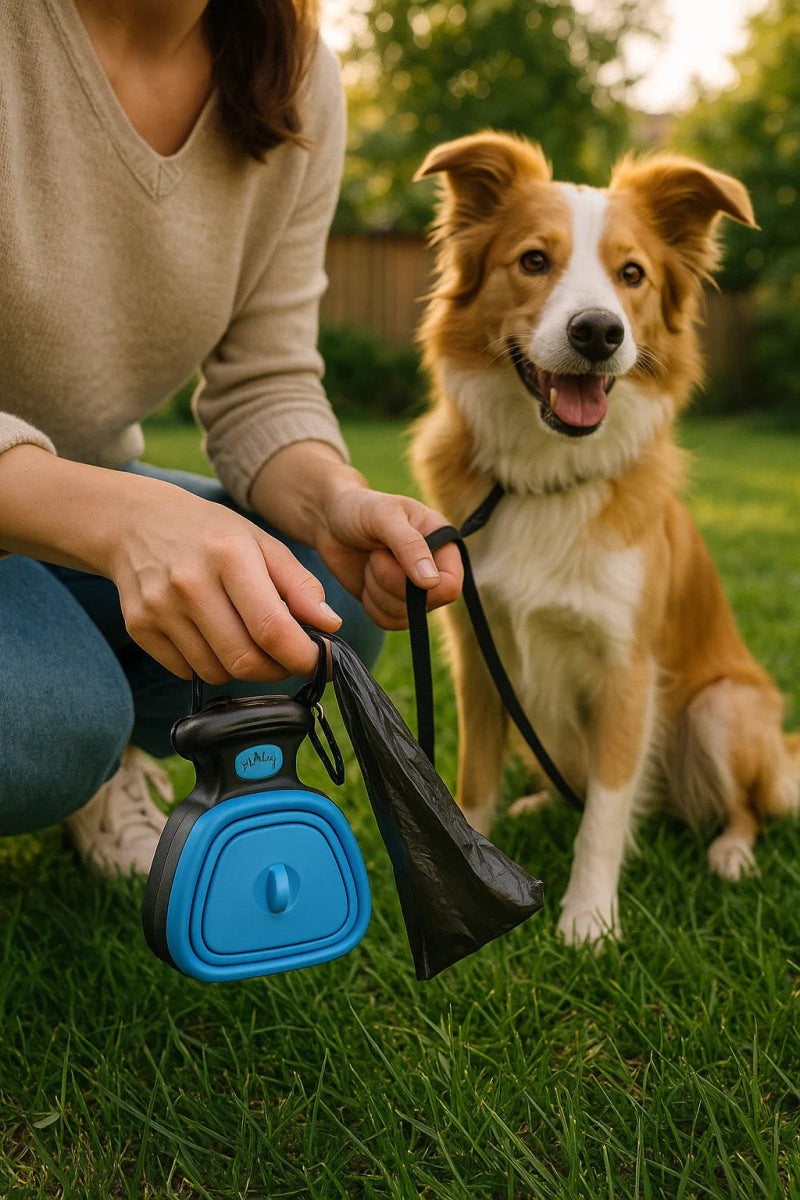 CLEANPAWS – Paletta per Cacca di Cane Senza Uso delle Mani con Impugnatura Regolabile e Clip