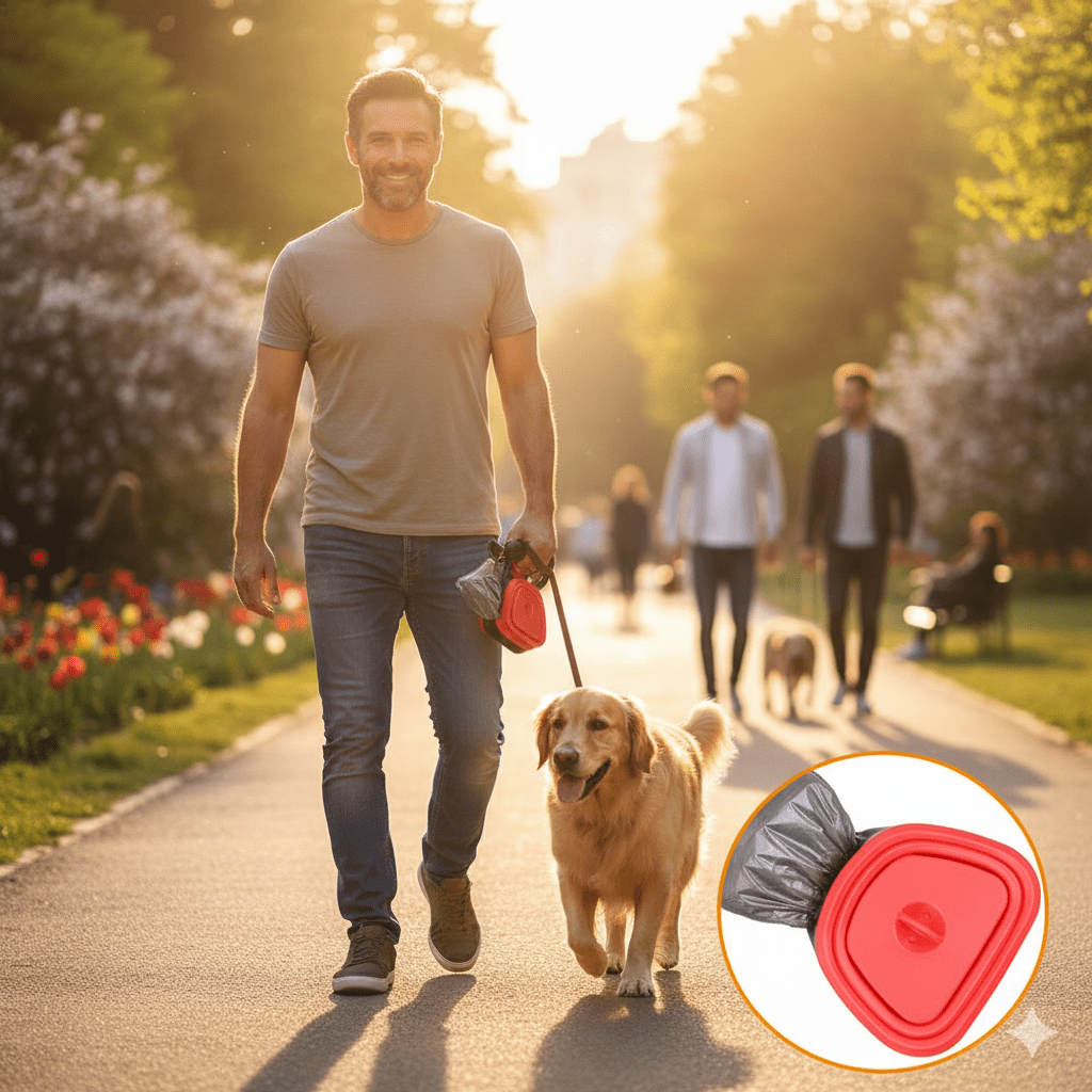 CLEANPAWS – Recogedor de Excrementos para Perros Sin Uso de Manos con Agarre Ajustable y Clip