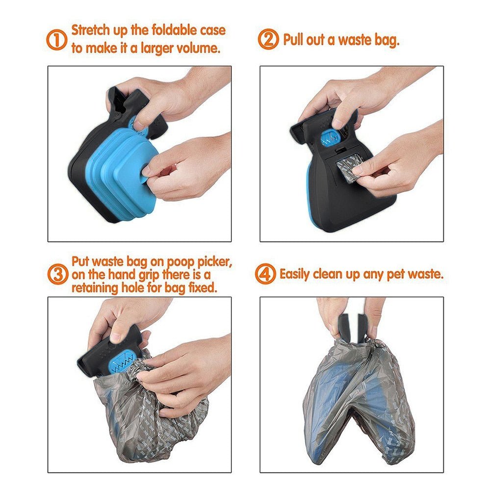  Cleanpaws scooper-hygienic dog droppings remover with adjustable handle and clip-6