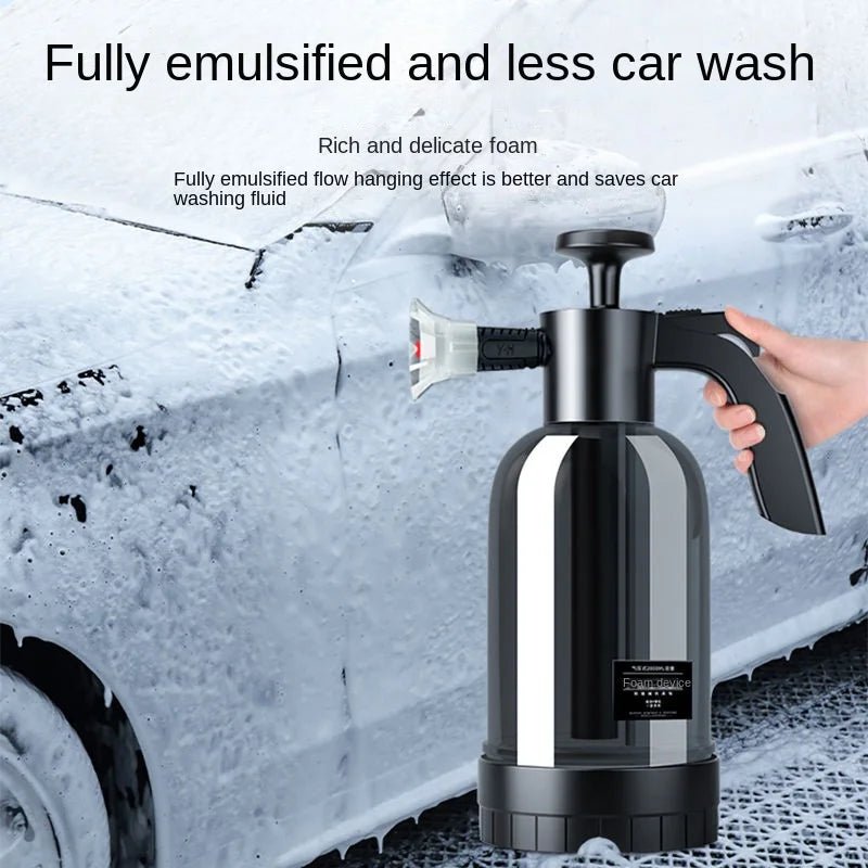 CleanPro 2L Foam Sprayer - Pompe à main avec buses polyvalentes pour le lavage des voitures, le nettoyage des vitres et l'irrigation du jardin