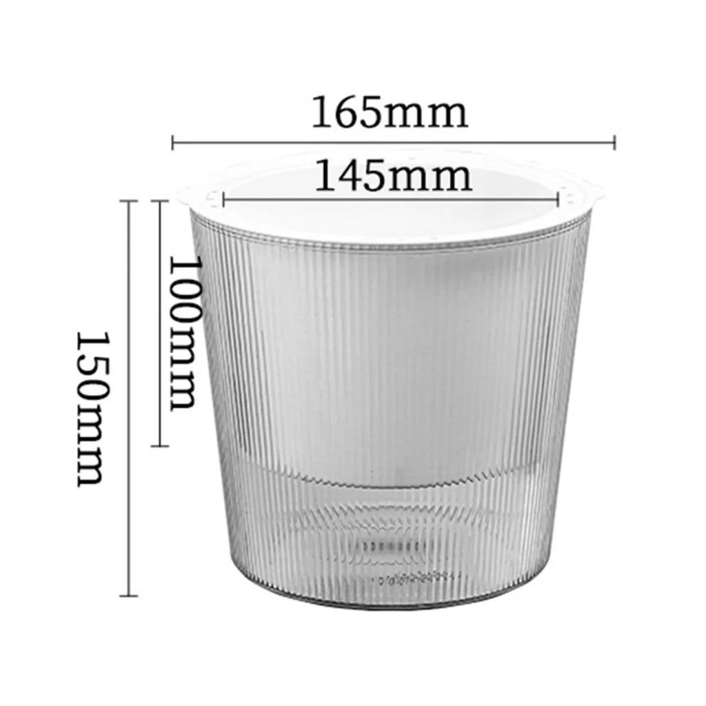 Elegant Clear Self-Watering Planters for Indoor & Outdoor Plants - Modern Design 11