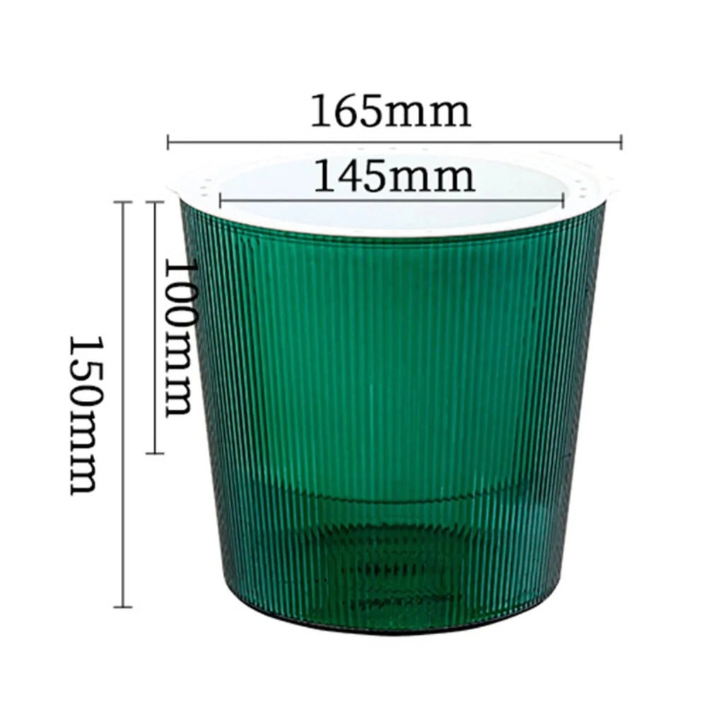 Elegant Clear Self-Watering Planters for Indoor & Outdoor Plants - Modern Design 6