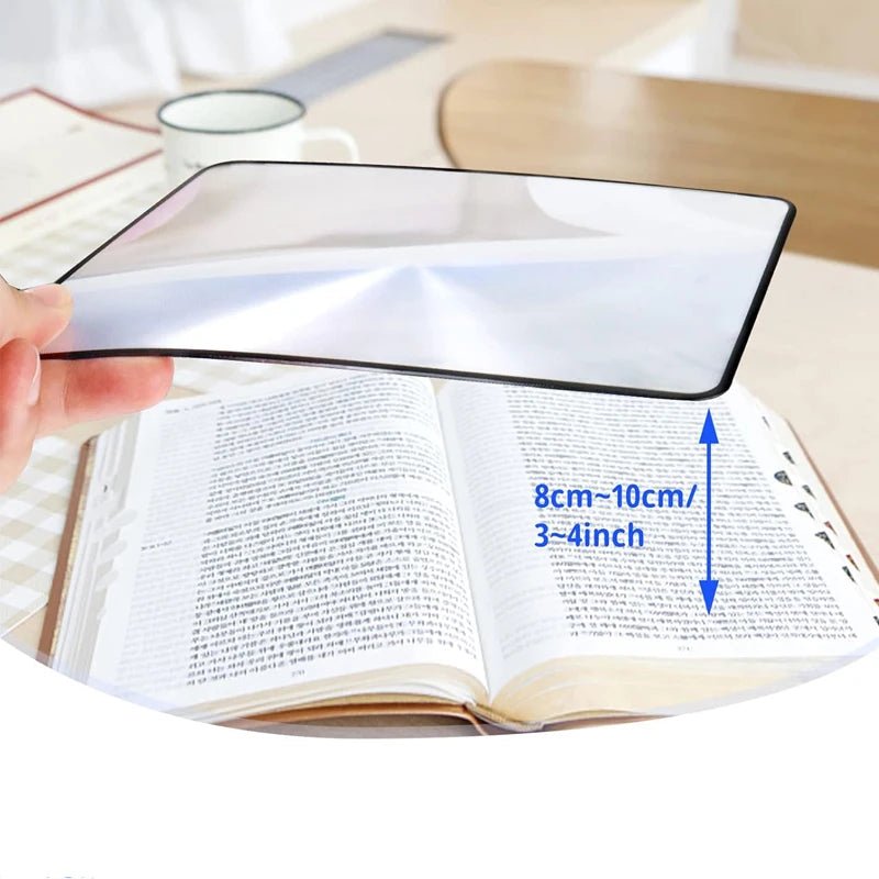 Ultra-Thin A5 Magnifying Glass - 3X Magnification Reading Aid for Seniors 4
