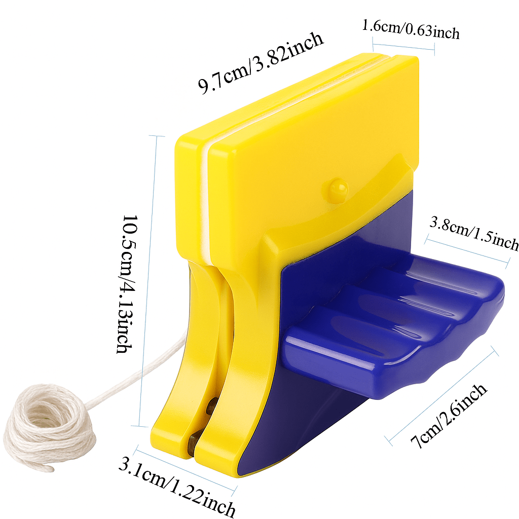 PANESECURE – Magnetic Double-Sided Glass Cleaner with 1.2M Safety Rope 6