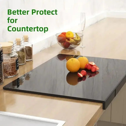 CLEARSLICE – Premium Acrylic Cutting Board with Lip