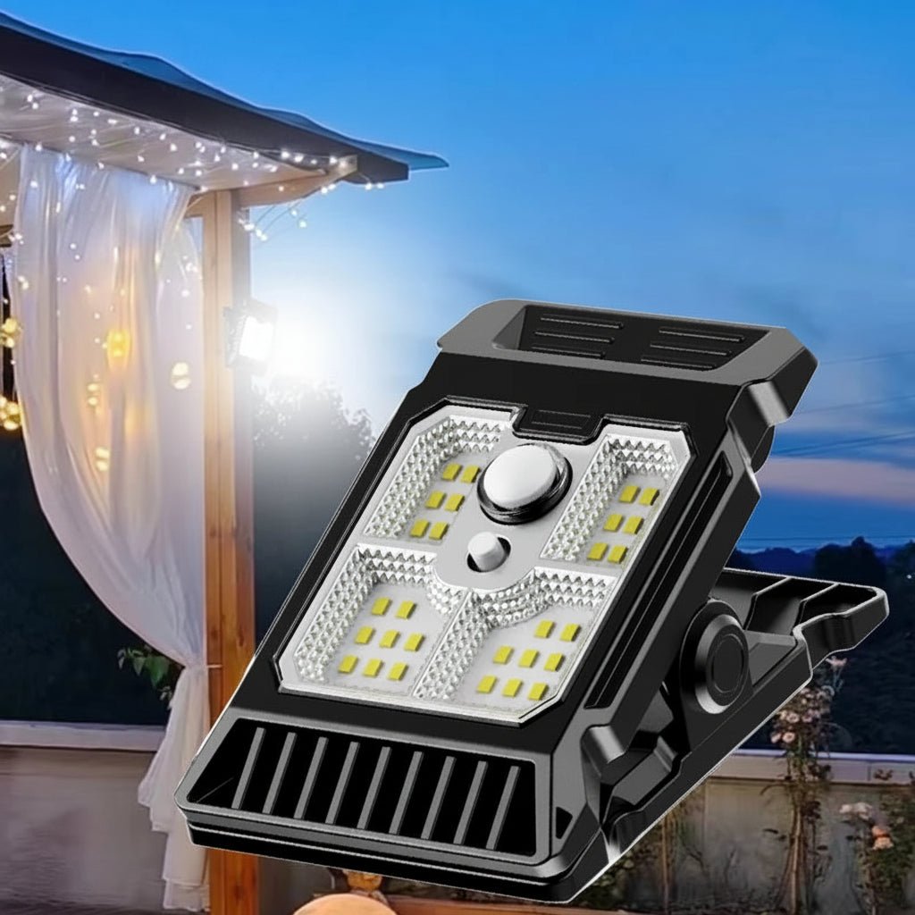 CLIPGLOW – Smart Solar Clip Light for Outdoor Use