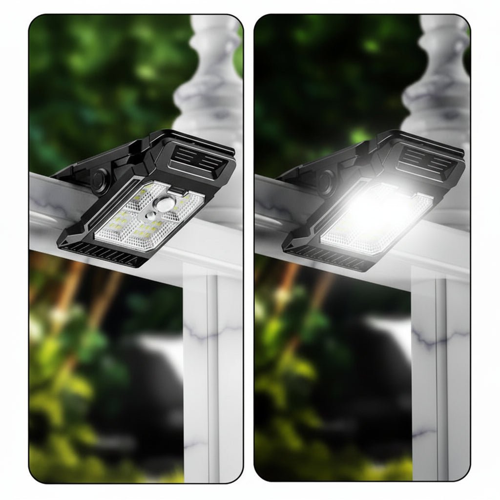 CLIPGLOW – Smart Solar Clip Light for Outdoor Use