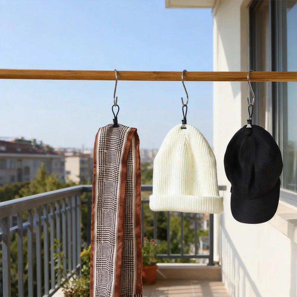 20PCS Multi-Functional Black Towel Clips - Windproof Clamps for Indoor/Outdoor Drying 1