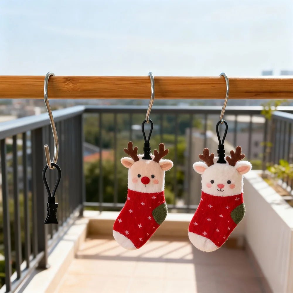 20PCS Multi-Functional Black Towel Clips - Windproof Clamps for Indoor/Outdoor Drying 2