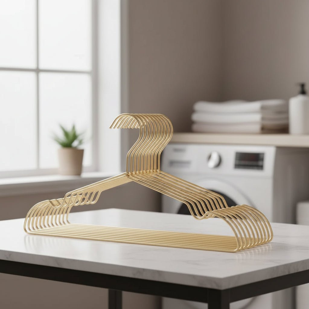 SlimLine - 12-Piece Aluminum Clothes Hangers with Anti-Slip Grooves 4