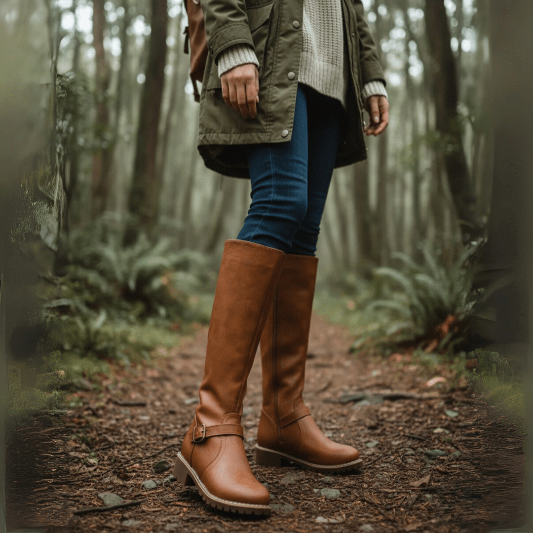 CLOUDSTEP – Bottes tendance pour femmes avec semelle en gel et adhérence antidérapante