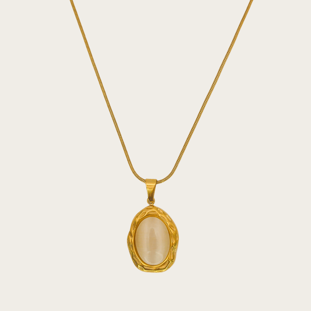 Coastal Moonstone Gold Necklace