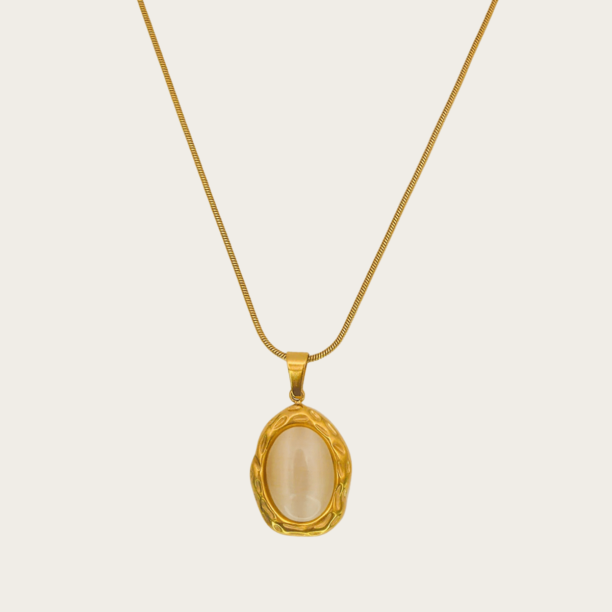 Coastal Moonstone Gold Necklace