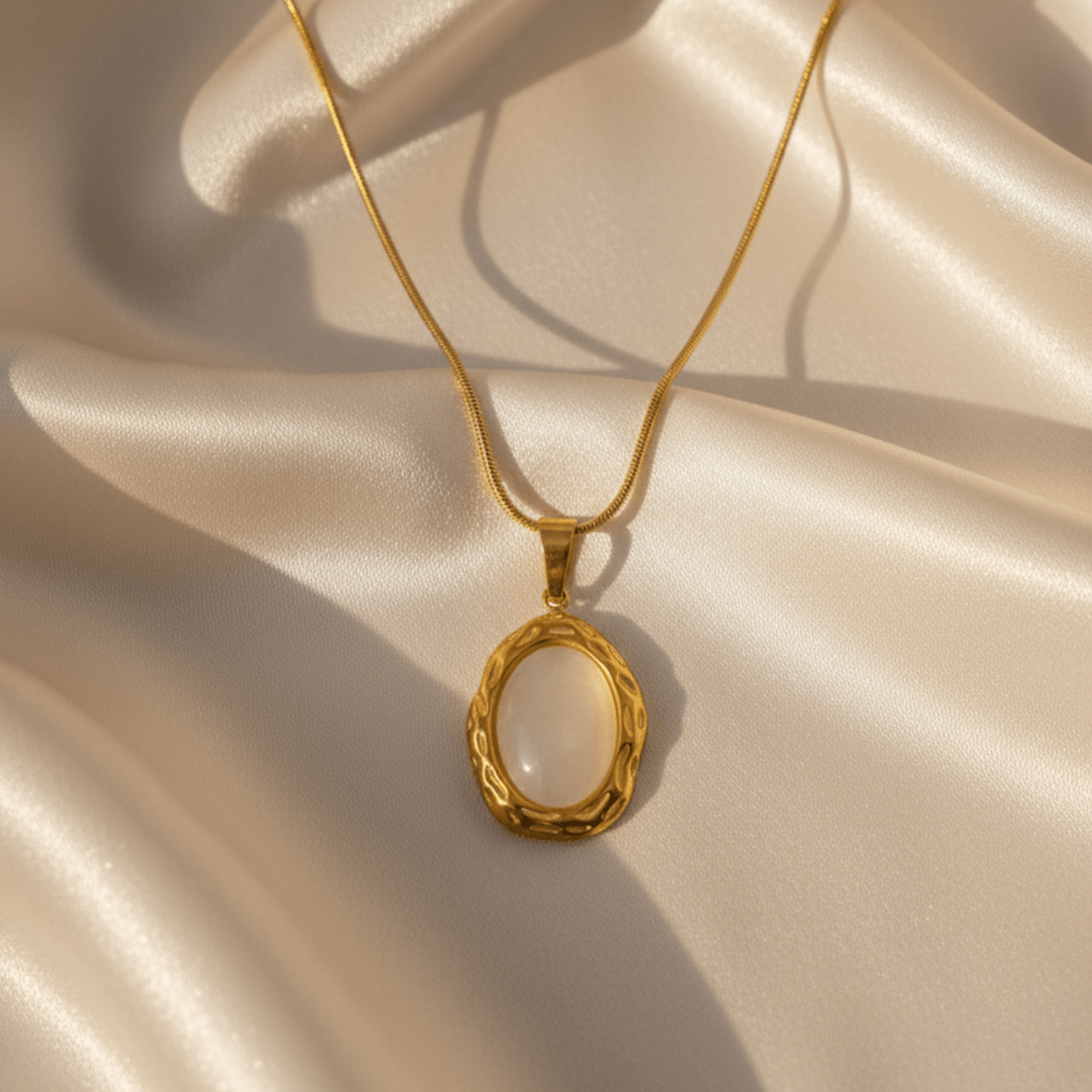 Coastal Moonstone Gold Necklace