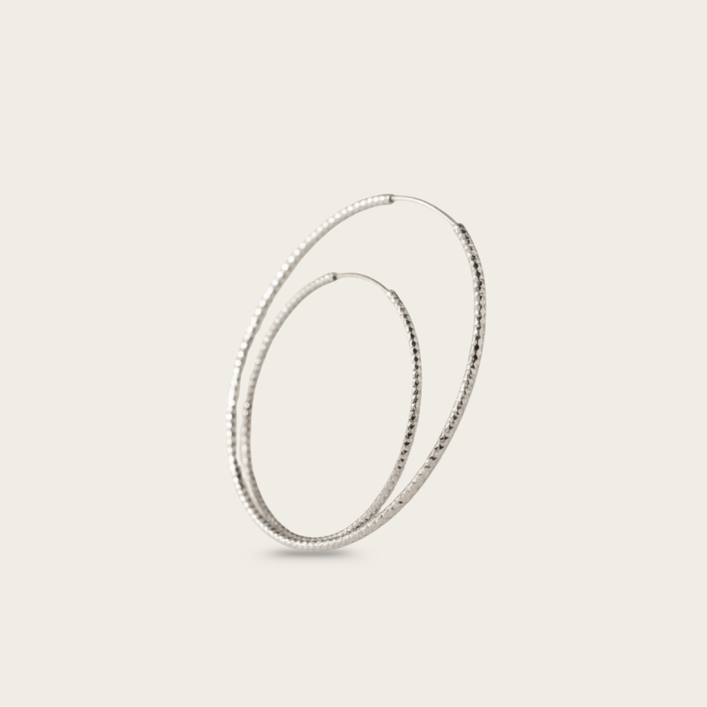 Coastal Rhythm Gold Silver Hoop Earrings