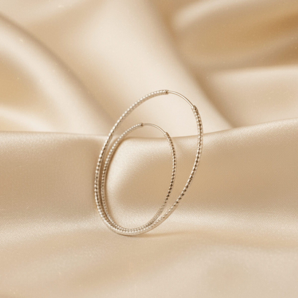 Coastal Rhythm Gold Silver Hoop Earrings