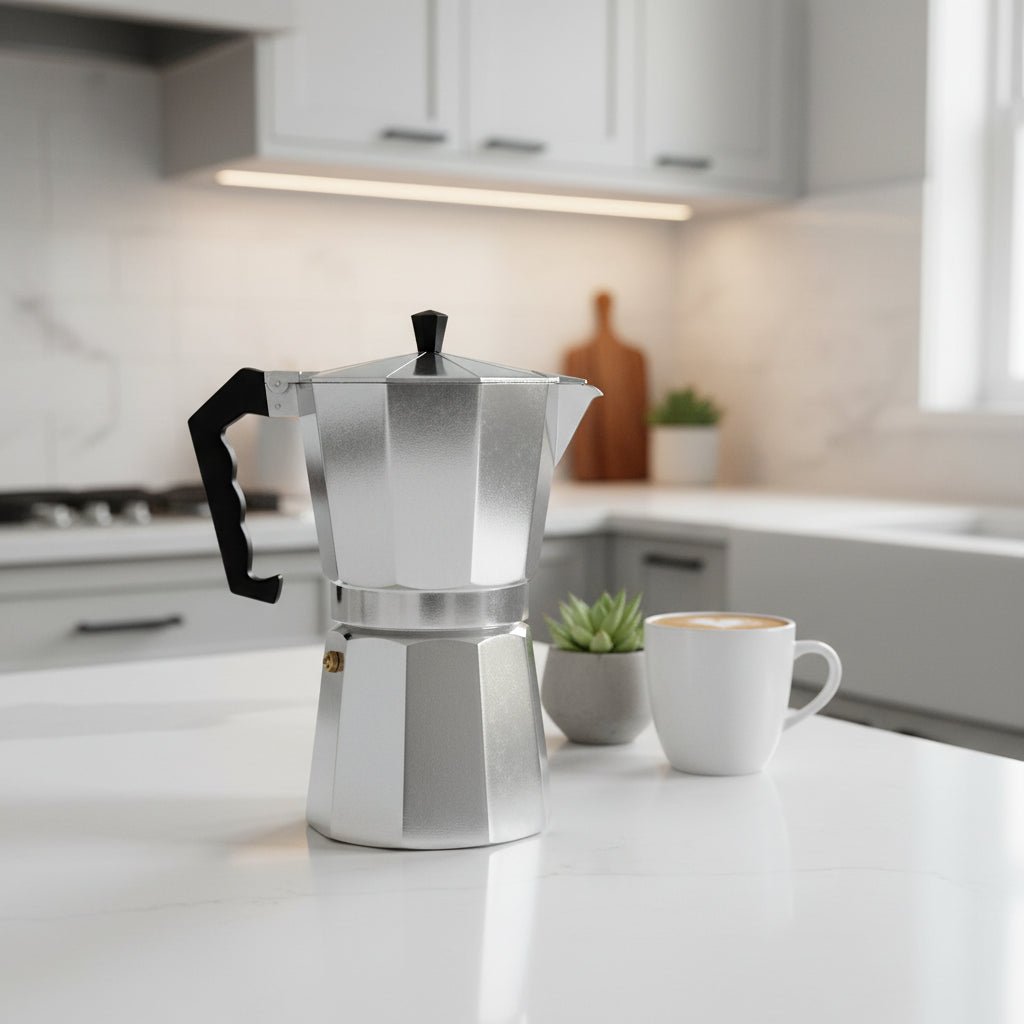 BREWELLO – Portable Italian Aluminum Coffee Maker for Rich Espresso 0
