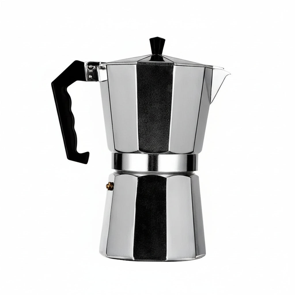 BREWELLO – Portable Italian Aluminum Coffee Maker for Rich Espresso 9